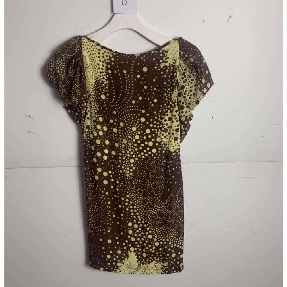 Anthropologie Eva Franco Brown Mini Dress